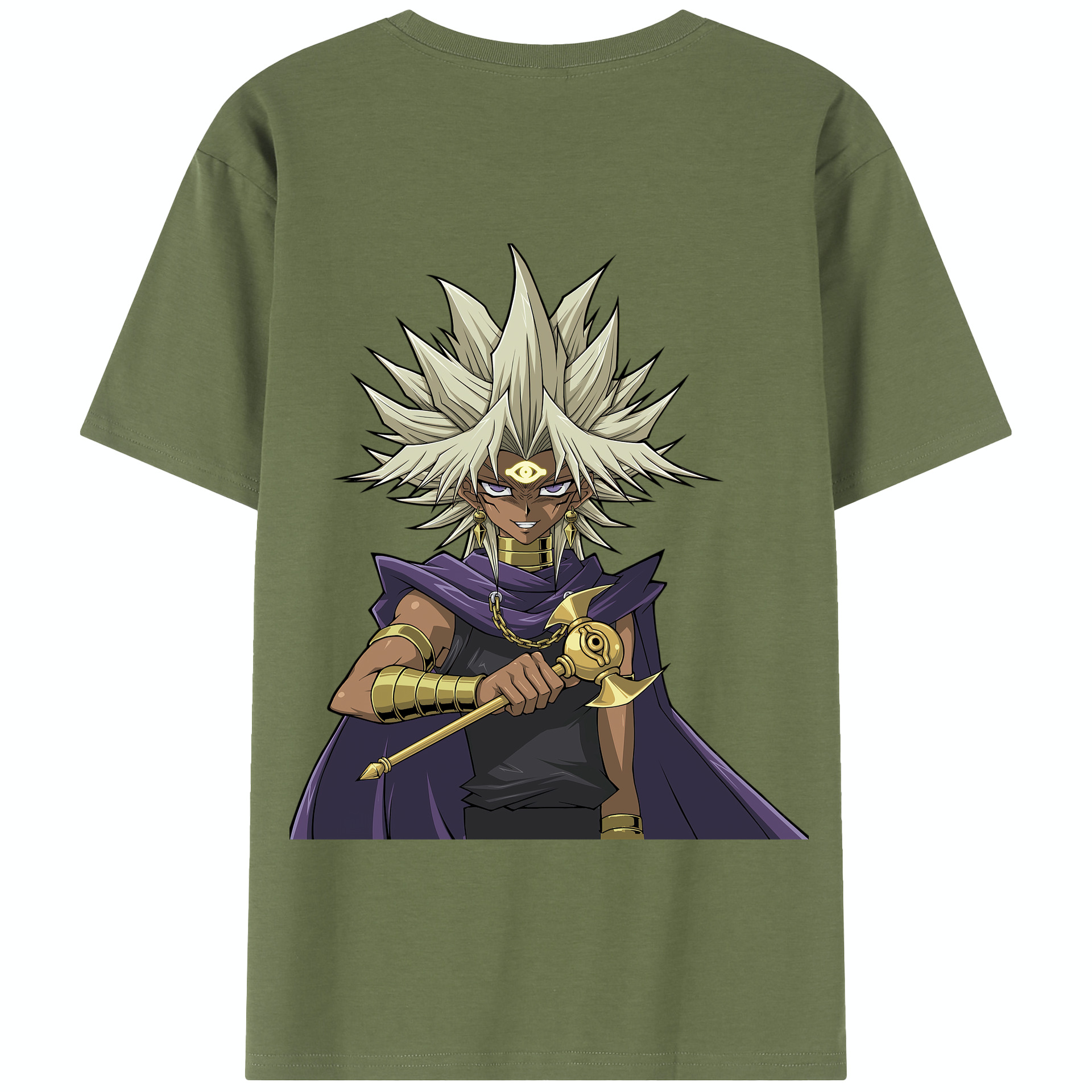 （画像用） 遊☆戯☆王 Yu-Gi-Oh! 綿100％半袖Tシャツ（背面プリント）